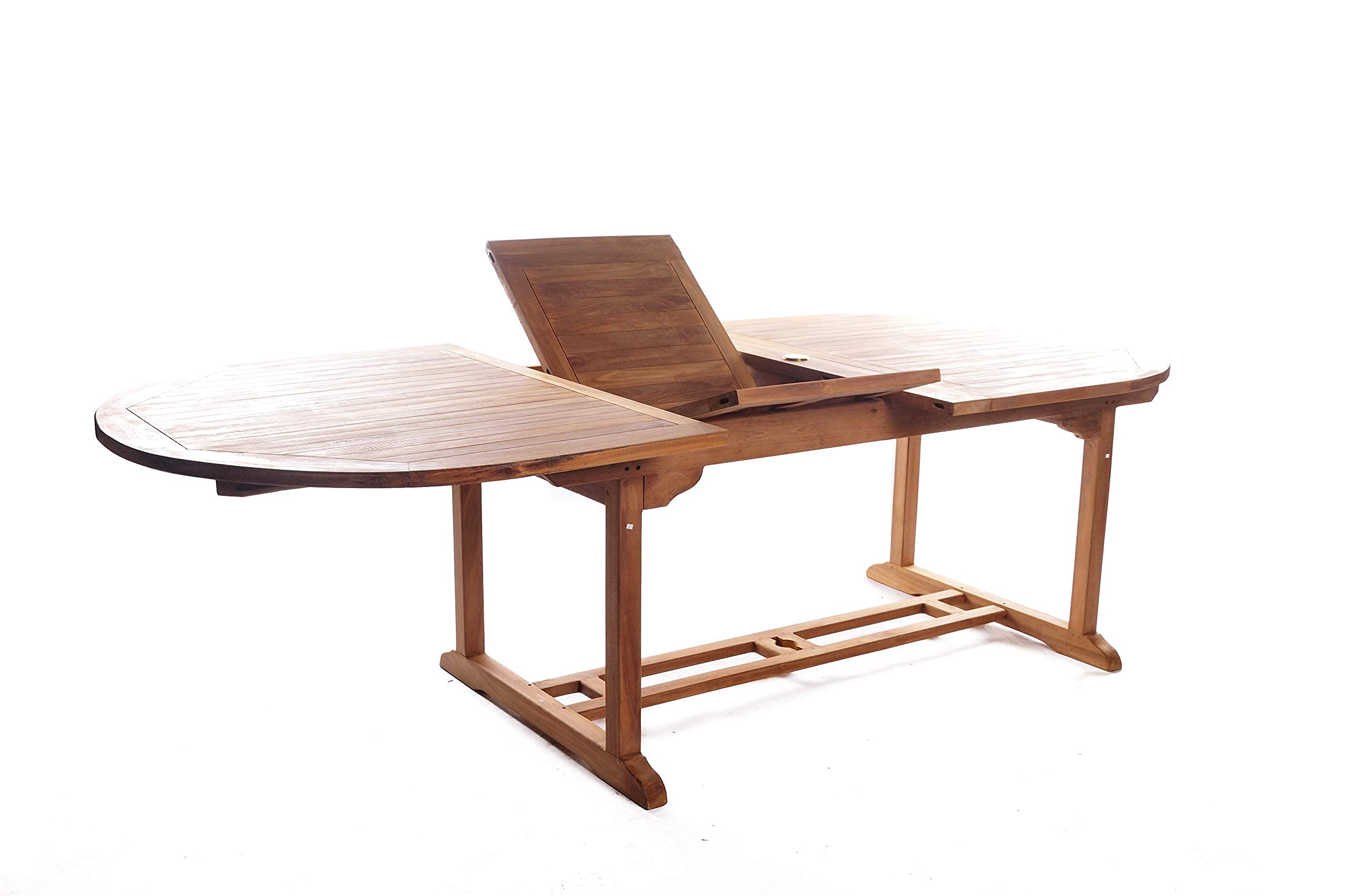 Teak Garden Furniture Set, Garden Table & 8 Chairs, Wooden Garden Furniture Set with Parasol