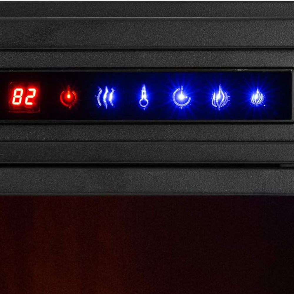 Whistler LED Recessed Electric Fireplace Stove Insert with Remote - 3D Wood Burning Flame Effect