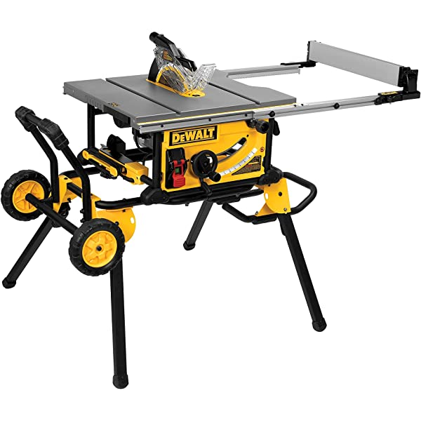 DEWALT 10-Inch Table Saw, 32-1/2-Inch Rip Capacity (DWE7491RS) 10-Inch Tablesaw w/Stand Tablesaw