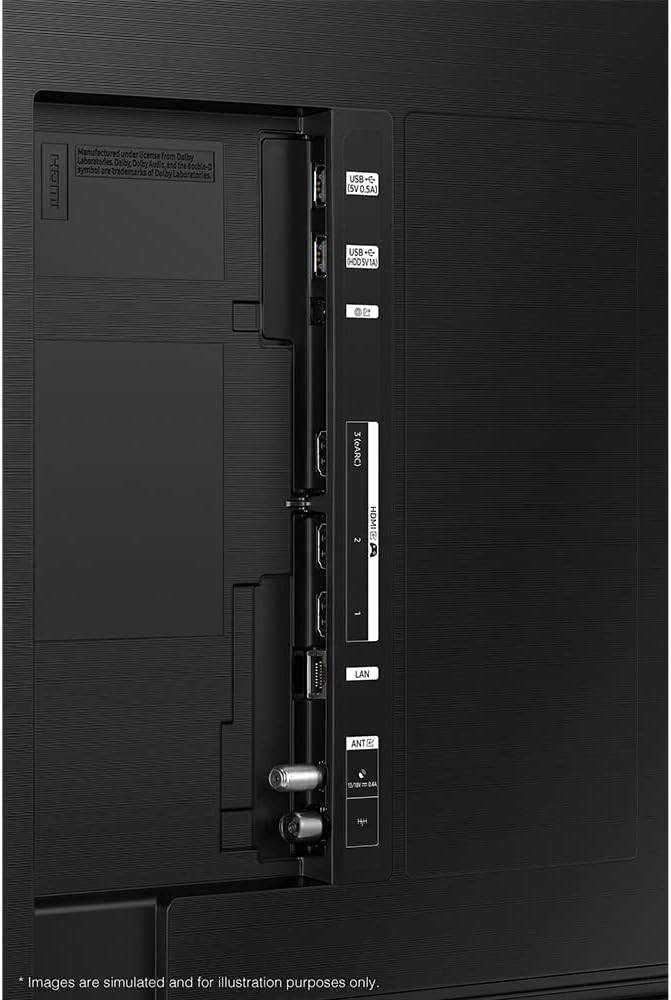 Samsung CU8000 4K UHD Smart TV (2023) - Crystal TV With Alexa Built-In & Gaming Hub, Dynamic Crystal Colour, Object Tracking Sound & HDR Powered By HDR10+, Video Call Apps [Energy Class G]