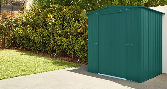 【Storage Shed】Anthracite Grey Metal Apex Roof Shed 6 x 5