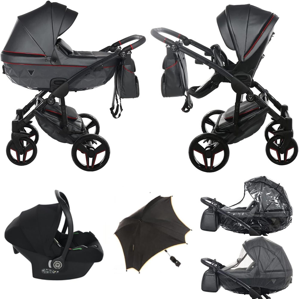 Neuheit! Original Junama Diamond, S-Klasse v2, Kombikinderwagen TRIO 3 in1 Exclusive Prams