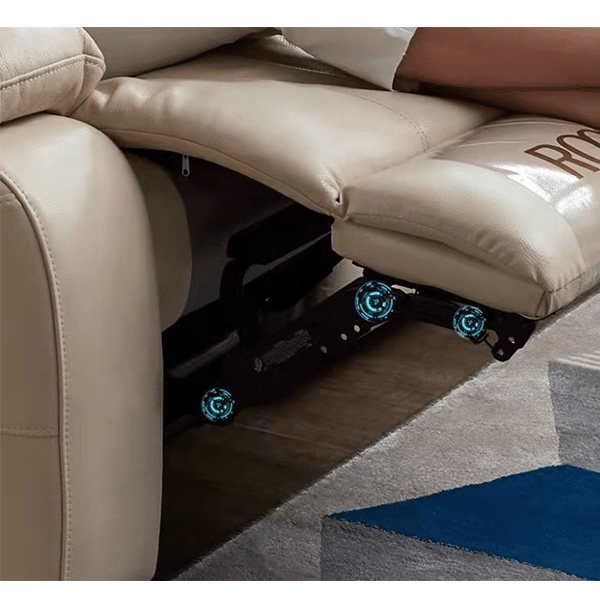 Leather electric function sofa leather art large and small apartment combination living room furniture modern minimalist zero wall decoration