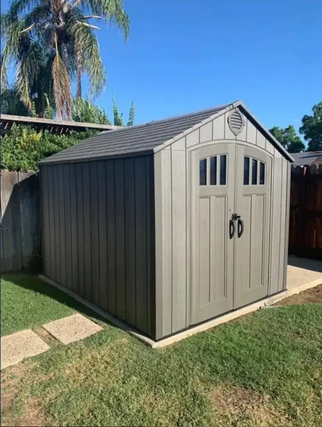 【Storage Shed】Lifetime 8x10 ft Outdoor Storage Shed