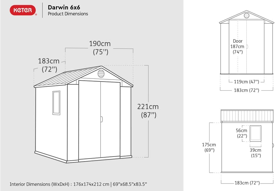 Keter 6 x 8 Apex Shed
