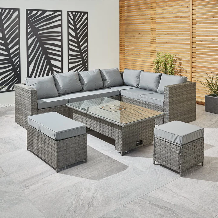 MONACO 9 SEATER ICE BUCKET RATTAN DINING SET